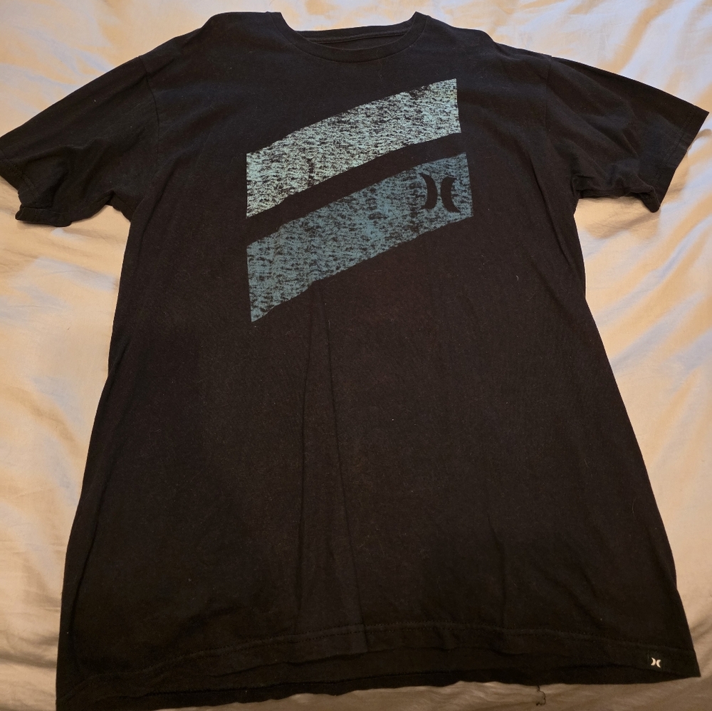 Hurley Black and Blue Short Sleeve Tee